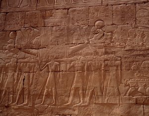 Antiquité égyptienne : bas-relief du temple de Karnak, Louxor, Égypte - Egyptian Egyptian