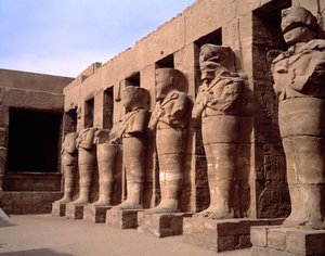 Antiquité égyptienne : vue du temple de Karnak - Egyptian Egyptian