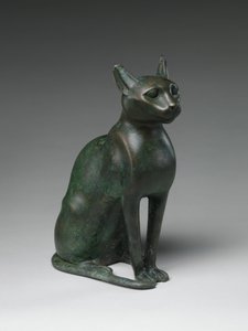 Statuette de chat destinée à contenir un chat momifié, 332-30 avant J.-C. - Egyptian Ptolemaic Period