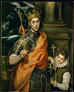 Saint Louis, roi de France et un page - Saint Louis, king of France, and a pageboy …
