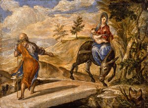 La fuite en Égypte - El Greco