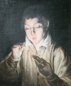 Garçon soufflant sur une braise - El (1541 1614) Greco