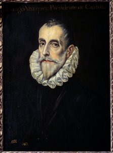 Portrait de Rodrigue Vazquez, Président du Conseil des Finances et de Castille - El Greco