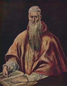 Der Heilige Hieronymus Als Kardinal, Saint Jérôme en cardinal, vers 1590-1600, 1938 - El Greco