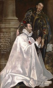 Julián Romero de las Azanas et son saint patron Julian - El Greco