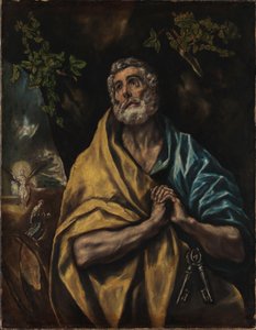 Norwegian Bokmål :  Den angrende Peter Les larmes de saint Pierre - El Greco