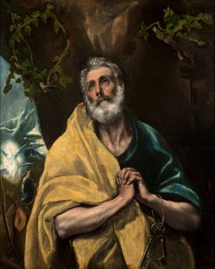 Espagnol : Las lágrimas San Pedro o San Pedro en lágrimas Saint Pierre en larmes - El Greco