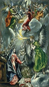 English : The Annunciation Annunciation - El Greco