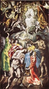 Le baptême du Christ - El Greco