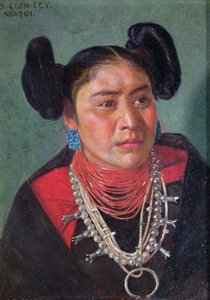 O-koon-sey (huile sur panneau de bois)