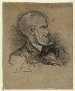 Portrait caricatural du peintre Johannes Bosboom (1817-1891) - Elchanon Verveer