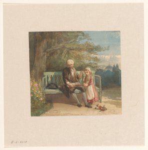 Homme lisant à un petit enfant