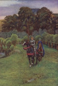 Illustration pour Idylls Of The King par Alfred Lord Tennyson - Eleanor Fortescue Brickdale