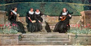 La Marie de la Reine (lithographie couleur) - Eleanor Fortescue-Brickdale