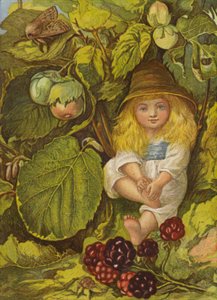 La tonnelle de noisetier (litho en couleur) - Eleanor Fortescue Brickdale