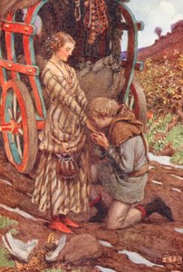Illustration pour The Gathering of Brother Hilarius par Michael Fairless - Eleanor Fortescue Brickdale