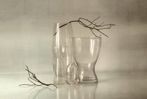 Nature morte sereine en verre