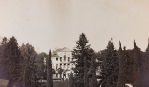 Album de la Première Guerre mondiale en Frioul-Vénétie Julienne : vue de la Villa Brazzà, abritant l