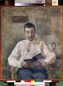 Portrait du peintre russe Mikhail Matiouchine - Elena Guro