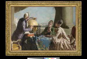 La leçon de géographie - Eleuterio Pagliano