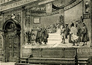 Les fresques de la Grande Salle dans le Palais des Barnabites, par Elia Bonci (1866-1953), Macerata, Marche, Italie - Elia Bonci