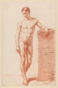Homme nu debout, vu de face (2e prix 1818) - Elias Friedrich Kruger