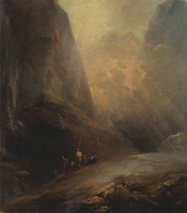 Paysage de montagne avec bandits