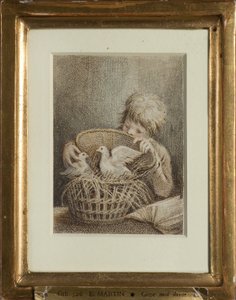 Désir impudique ou garçon aux colombes - Elias Martin