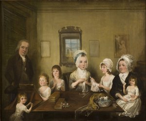 Portrait de la famille Latrobe de Fulneck - Elias Martin