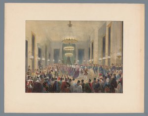 Salle de bal où la pavane est dansée, 1845