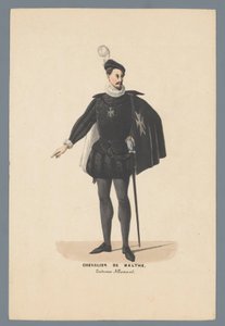 Chevalier de Malte, costume allemand