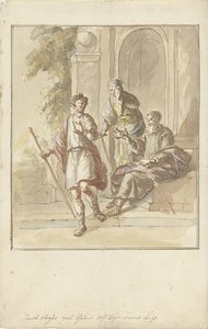 Jacob fuyant la maison de ses parents - Elias van Nijmegen