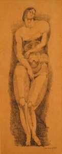 Femme nue debout, vers 1909