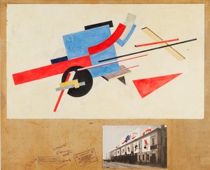 Proun. Conception de décoration de rue, 1921 - Eliezer Markowich Lissitzky