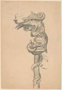 (détail) du Mariage de la Fille de la Vigne, c. 1890 - Elihu Vedder