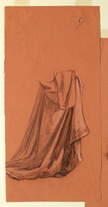 Dessin, draperie (étude pour une peinture à l