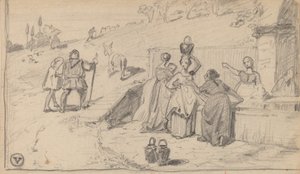 Père et fils, vers 1859 - Elihu Vedder