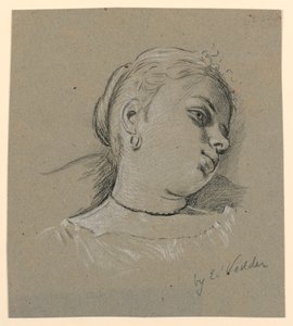 Fille italienne - Elihu Vedder