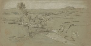 Paysage romain, c. 1900 - Elihu Vedder