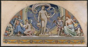 Rome, Représentant des Arts : design pour décoration au Bowdoin College, 1894