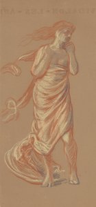 Figure Féminine Drapée Debout, vers 1872-77 - Elihu Vedder