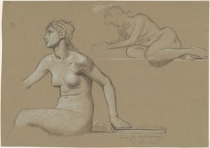 Étude pour "Astronomie" - Elihu Vedder