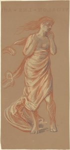 Étude pour "Filles grecques se baignant" [recto] - Elihu Vedder