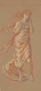 Étude pour des filles grecques se baignant [recto] - Elihu Vedder