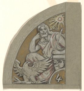 Étude pour Jupiter - Elihu Vedder