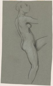 Étude pour "Les Parques Rassemblant les Étoiles" - Elihu Vedder
