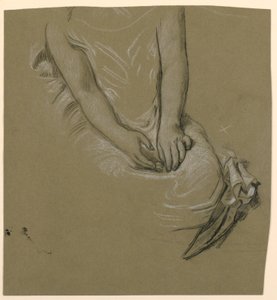 Étude de modèle féminin - Elihu Vedder