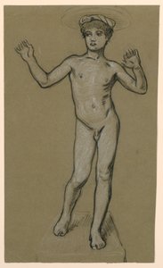 Étude de figure pour un design de fontaine - Elihu Vedder