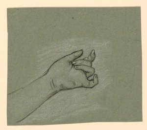 Étude du poignet et de la main gauche - Elihu Vedder