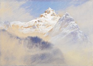 Vue de montagne : Alpes de Terglon vues de près de Lengenfeld Carniola, Autriche - Elijah Walton